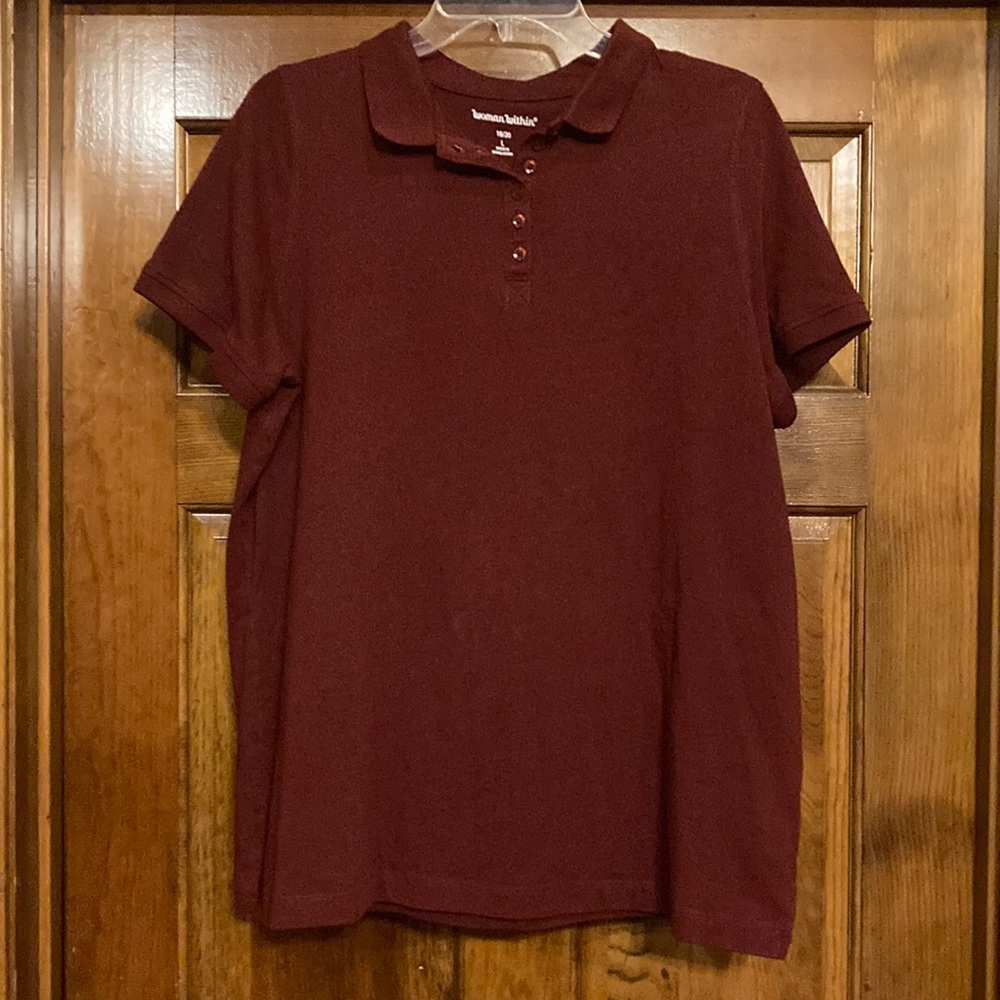 18/20 Woman Within Maroon Polo
